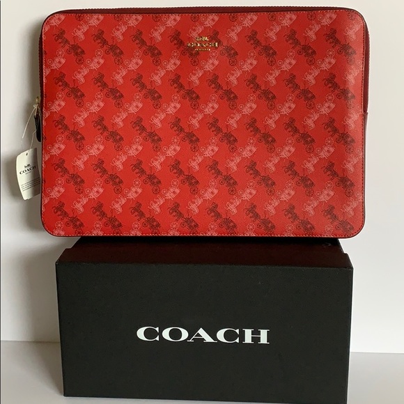 coach laptop sleeve